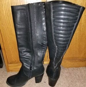 Lane Bryant Black Wide-Calf Tall Boots Sz. 8.5